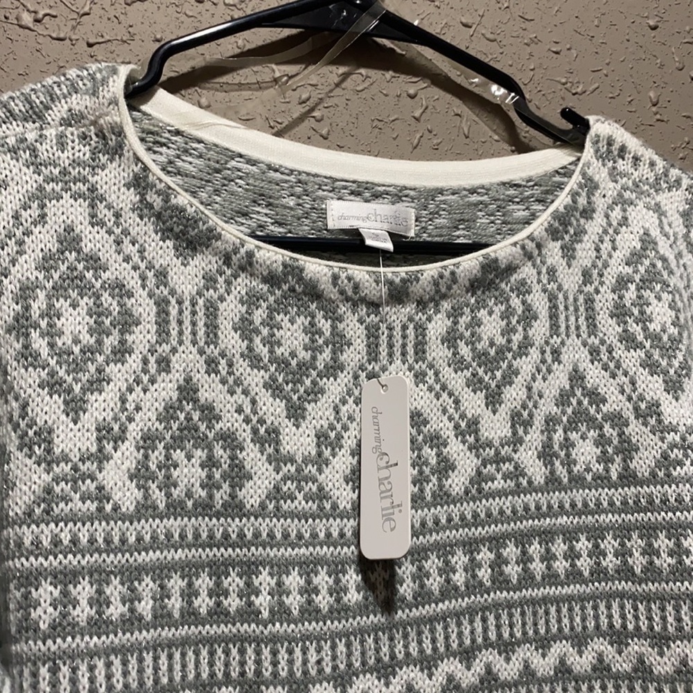 Sparkly patterned sweater - Picture 2 of 3